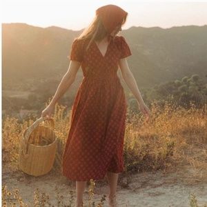 Christy Dawn Dawn Dress in Crimson Daisy Field
